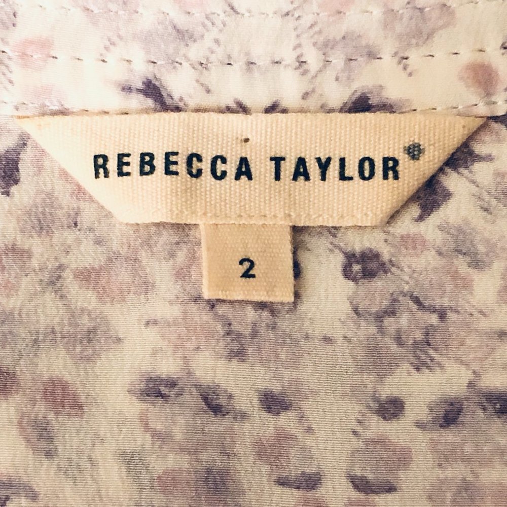 Rebecca Taylor Lavender Floral Blouse - Picture 11 of 13